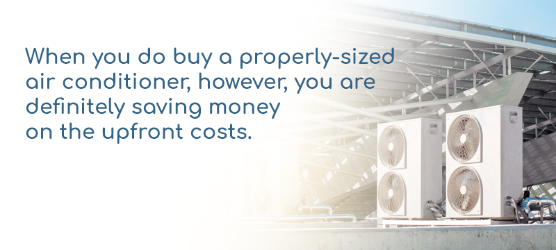 Proper Size AC Unit Saves Money